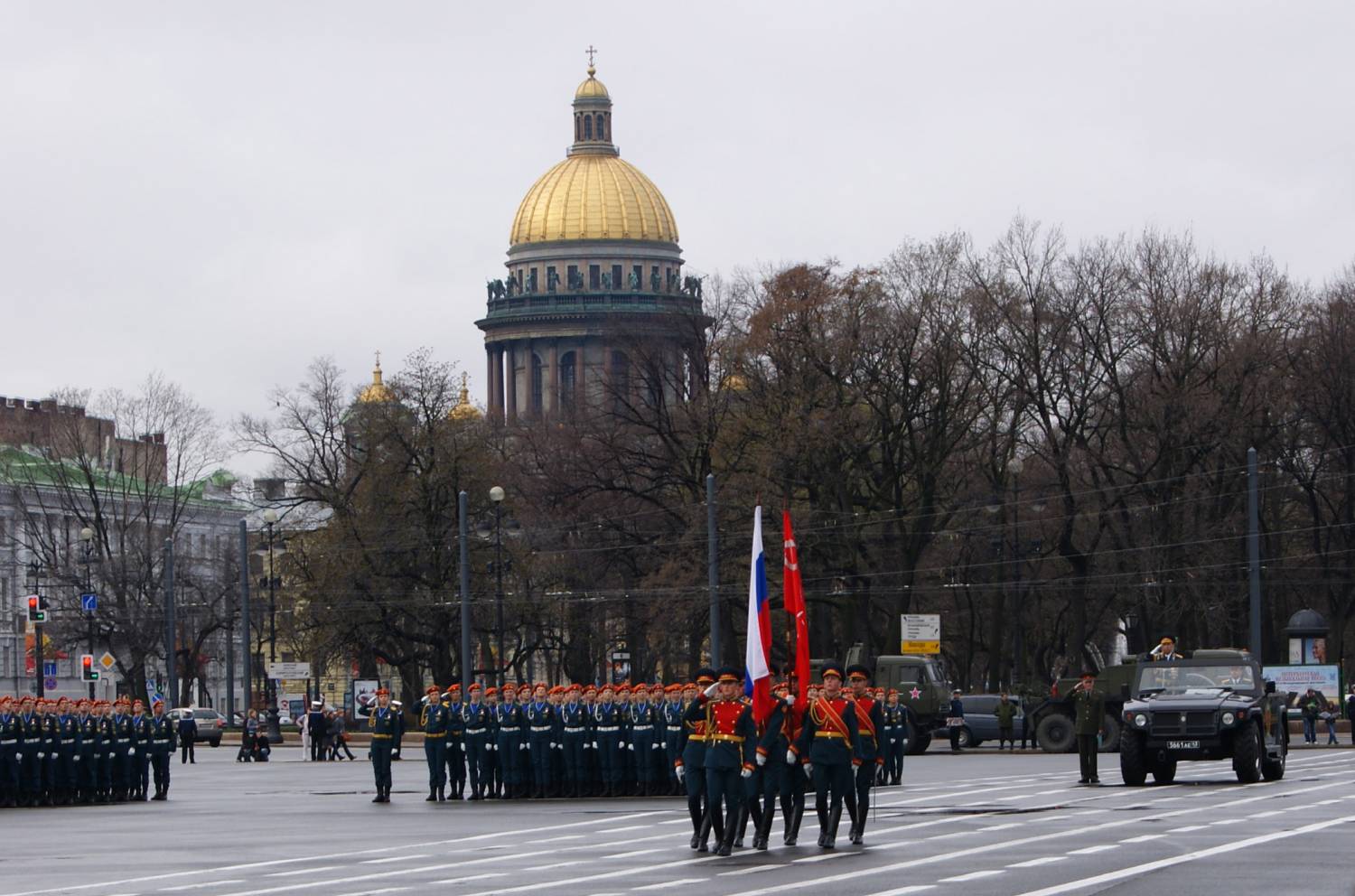 Генеральная репетиция парада Победы в Петербурге